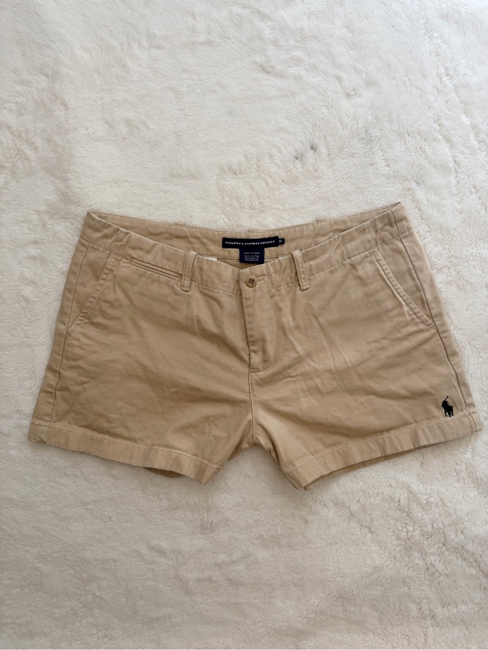 Ralph Lauren Tan Cotton Chino Bermuda Shorts